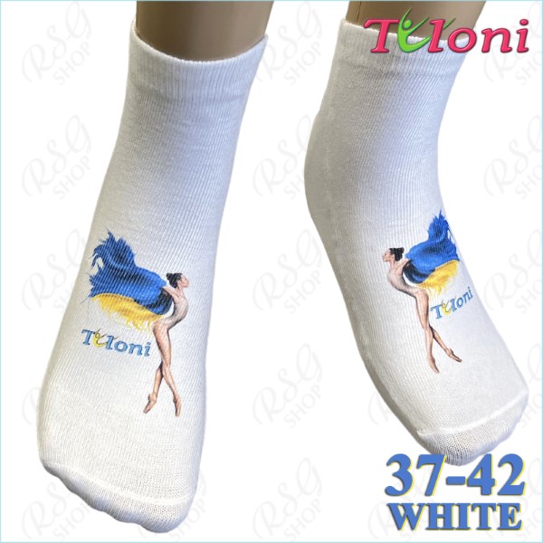 Носки Tuloni mod. Ukraine Size 37-42 col. White Art. THS1100-W-37